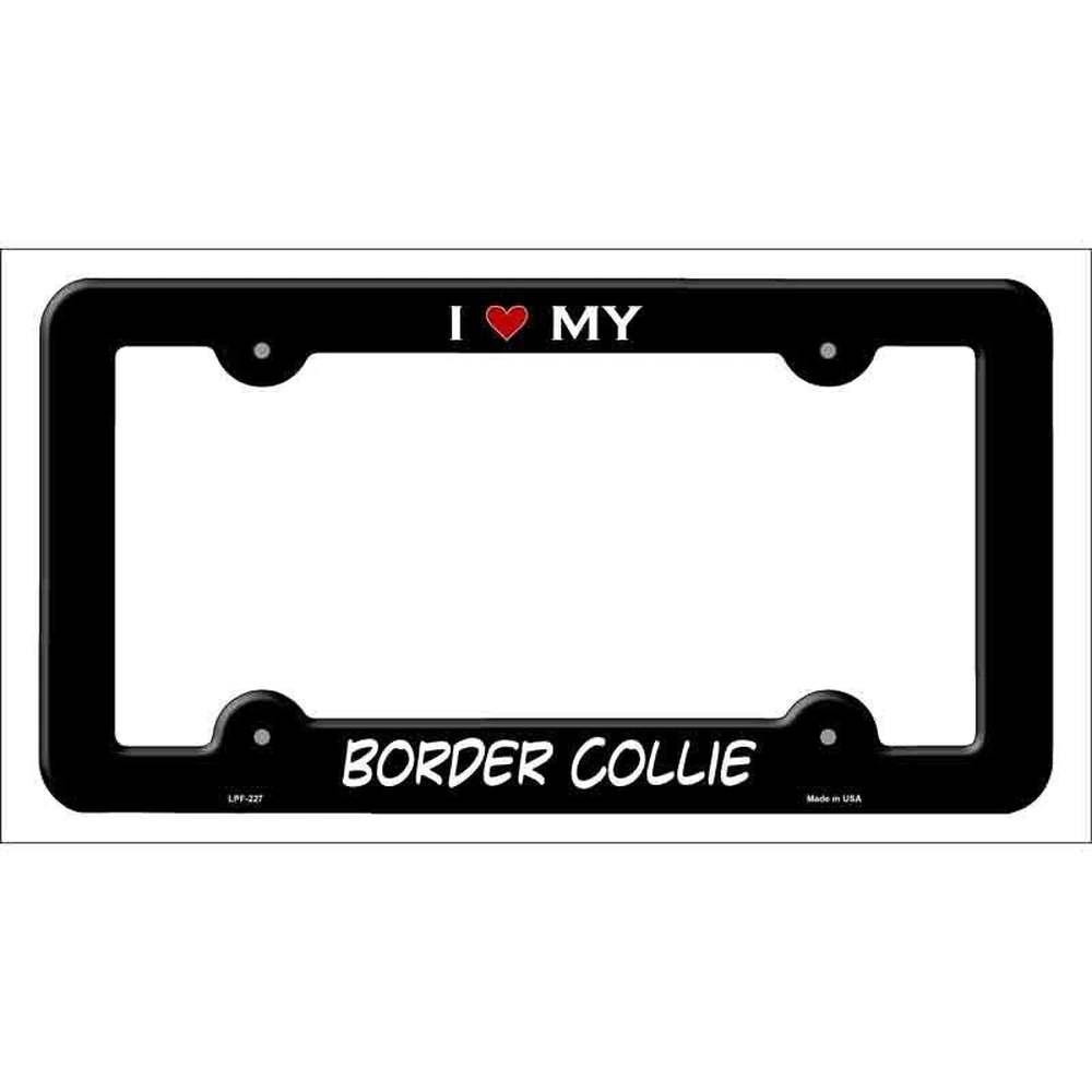 I Love My Border Collie Metal License Plate Frame eBay Motors:Parts & Accessories:Car & Truck Parts & Accessories:Exterior Parts & Accessories:License Plates & Frames Style Your Walls